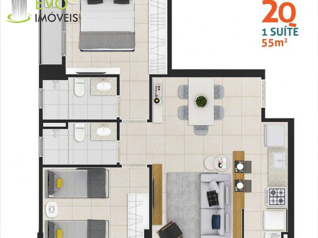 #731 - Apartamento para Venda em Goiânia - GO - 3
